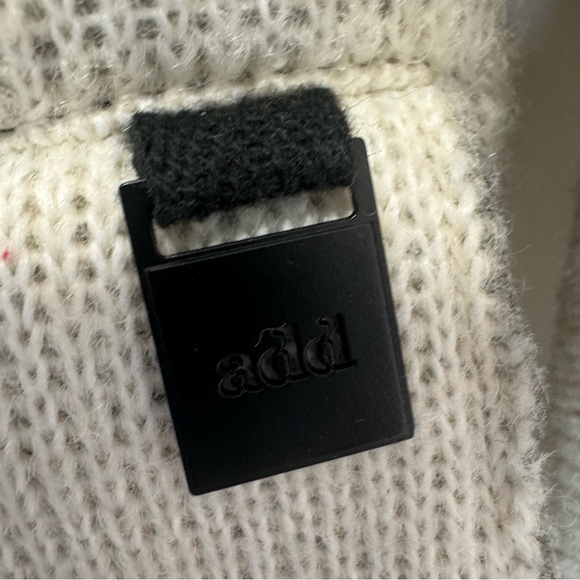 Add Down Cream Wool Hooded Jacket Size 4 Neutral Minimalist - Picture 11 of 16